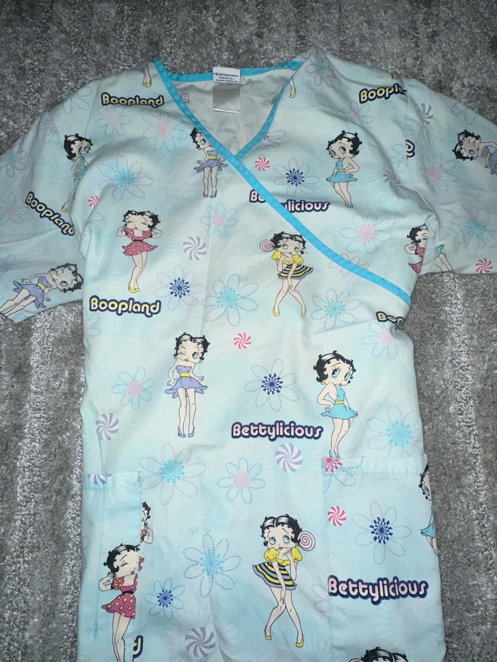 betty boop scrub top